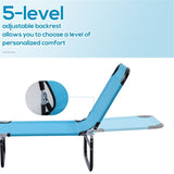 ZUN Folding Lounge Chairs / beach chair （Prohibited by WalMart） 14170068