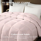 Pink plus-size comforter for all seasons, perfect for cozy bedrooms, luxurious hotel rooms, single, 15132606