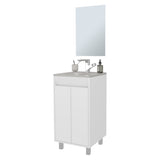 Saratoga Bathroom Cabinet with 2 Doors, White B128P314812