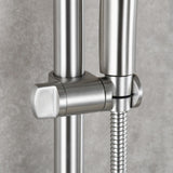 Shower Set Include Lengthened Shower Bar Shower Head and Hose for Showering, Brushed Nickel 08591256