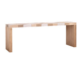 Modern Console, 62" Long Entryway with Chevron Patterned Top, Manufactured Wood Sofa W2729P356958