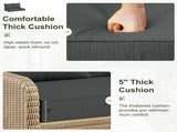 Outdoor Loveseat Cushion Set, 48 x 24 inch, Water Repellent Patio Furniture Cushions Replacement 08891255