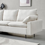 ZUN L-Shaped linen sectional sofa with right chaise,living room ,bedroom,office. 83756926