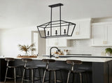 3-Light Farmhouse Kitchen Island Lighting,5 Light Industrial Linear Chandelier for Dining Room Metal W5008P465017