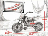 Blue 12V Kids Electric Motorcycle Twist Handle Throttle, Safety Training Wheels, Rear Suspension 71739891