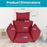 Egg Chair Hanging Basket Seat,Thicken Soft Egg Swing Chair Pad,Hanging Egg Chair 39650467