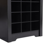 ZUN ON-TREND Stylish Design 30 Shoe Cubby Console, Contemporary Shoe Cabinet with Multiple Storage WF309309AAB