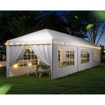 ZUN 10x30' Outdoor Garden Gazebo Wedding Party Tent Canopy Marquee with 8 Removable Sidewalls W2185P192587