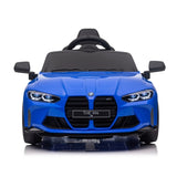 ZUN BMW M4 12v Kids ride on toy car 2.4G W/Parents Remote Control,Three speed adjustable,Power display, W1578P214204