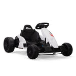 ZUN Electric GoKart Pro, Kids Racing Car, Outdoor Ride On Toy with MP3 for Kids Aged 4-16, Black and W2181P152214