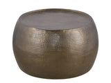 CT501 Modern Contemporary Round Aluminum material 32" Coffee Table, Farmhouse Table with Glossy Hand B009P298415