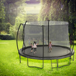 ZUN 14FT Trampoline , Trampoline for Kids and Adults with Enclosure Net and W285P236466