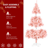 7ft 1800 Branch PVC Branch Iron Bracket Christmas Tree Pink 71548167