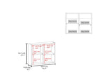 White Medicine Cabinet with Included Mirror and 1 Door B062P252184