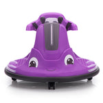 ZUN 12V Snail-Shaped Kids Electric Bumper Car with Remote Control, Ride On Car with LED Lights, Music, W2181P156753