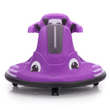 ZUN 12V Snail-Shaped Kids Electric Bumper Car with Remote Control, Ride On Car with LED Lights, Music, W2181P156753