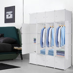 ZUN 20 Cube Organizer Stackable Plastic Cube Storage Shelves Design Multifunctional Modular Closet 09173751