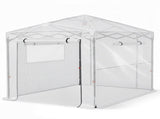 8*6ft Plastic Sprayed Iron Pipe PE Mesh Foldable Greenhouse Shed White 64560167