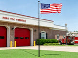 25FT Telescoping Flagpole Kit, 3 Display Modes with 3x5 American Flag & Professional Accessories, 03629586