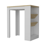 Cecil Kitchen Island, 3-Tier Shelf, Manufactured wood Top B128P148685
