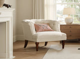 Katherine Tufted Accent Chair Sand Beige Polyester B2719P364404