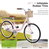 26 Inch Single Speed Folding Lady Bike , Durable Steel Frame,Compact Design for Easy Storage and W1019P248819