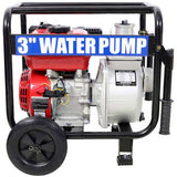 Gas Engine Powered Water Pump 3" inlet&outlet, Flow264Gpm , 7HP Engine 212CC, EPA Certificated, 3in W465P236914