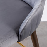 Leland Fabric Upholstered Counter Height Wingback Stools, Set of 2, Gray T2574P165108