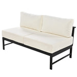 ZUN U-shaped multi-person outdoor sofa set, suitable for gardens, backyards, and balconies. 35944184