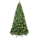 Artificial 7ft Green LED-lit Christmas Tree with 1072PVC Mixed Branch Tips,Hinged Premium & Foldable 24075758
