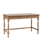 ZUN Solid Wood Desk with 1 Drawer and turned legs B03549013