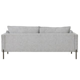 ZUN 76.2" Modern Style 3 Seat Sofa Linen Fabric Upholstered Couch Furniture 3-Seats Couch for Different WF293335AAE