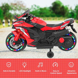 12V Electric Motorcycle for Kids, Powered Toy Motorcycle, Child Motorcycle Ride On with Light Wheels 68458242