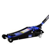 ZUN 2.5 Ton Low Profile Floor Jack, Steel Racing Floor Jack with Dual Pistons Quick Lift Pump, Hydraulic W123994414