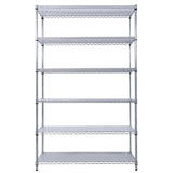 ZUN 6 Tier 6000lbs Capacity NSF Metal Shelf Wire Shelving Unit, Heavy Duty Adjustable Storage Rack with W465142123