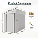 Campcraft Optional two-color storage shed, single hinge door, solid structural design, good W1598P283838