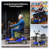 4 Wheel Compact Heavy Mobility with Lights, Battery Powered Electric Mobility Scooter, Electric 35118967