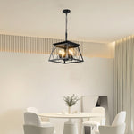 ZUN (Same as W1340111203/L1009) 4-Light Farmhouse Chandeliers For Dining Room Black(No Bulbs) W1340P206636