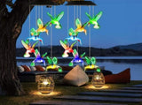 2PCS Hummingbird Solar Winds with Color Changing LED Lights, Waterproof Solar Powered Wind 25973802