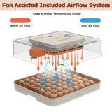 56 Egg Incubator with Automatic Turning & Humidity Control Digital Poultry Hatcher for Chicken, 54801353