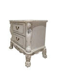 Bone White 2-Drawer Nightstand B062P215404