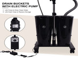 Portable Shampoo Bowl with Electric Pump and 2 Water Tanks, Portable Hair Washing Sink with Sprayer 02891225