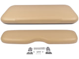 Front Seat Cushion Kit with Hardware Tan Color Replacement for EZGO TXT Golf Cart 1994-2013 32422513