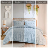 Twin/Twin XL Clip Jacquard Comforter Set B035P203264