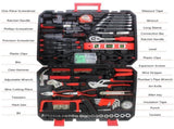 Black Hand Tool Box with Toolset 238Pcs 82194311