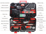 Black Hand Tool Box with Toolset 238Pcs W1102112793