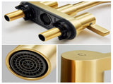 Bathroom Faucet 2 Handle 4 Inch Centerset Bathroom Sink Faucets 3 Hole with Pop Up Drain and Water 20967183