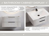 24 Inch Gray Bathroom Vanity without Sink W3520P503848