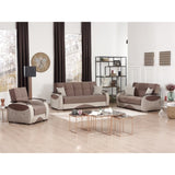 PrimeNest Yalise Collection Upholstered Convertible Loveseat with Storage B030P305113