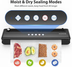 ZUN KOIOS Vacuum Sealer Machine, Automatic Food Sealer with Cutter, Dry & Moist Modes, Compact Design 04244097